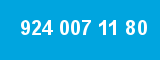 924 007 11 80 924 007 11 80